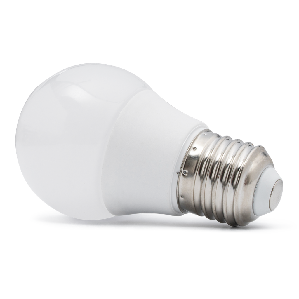 Lâmpada LED Bulbo posicionada na horizontal